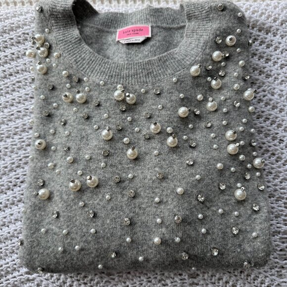 kate spade Sweaters - Kate Spade Embellished Sweater (Size L Great Condition)